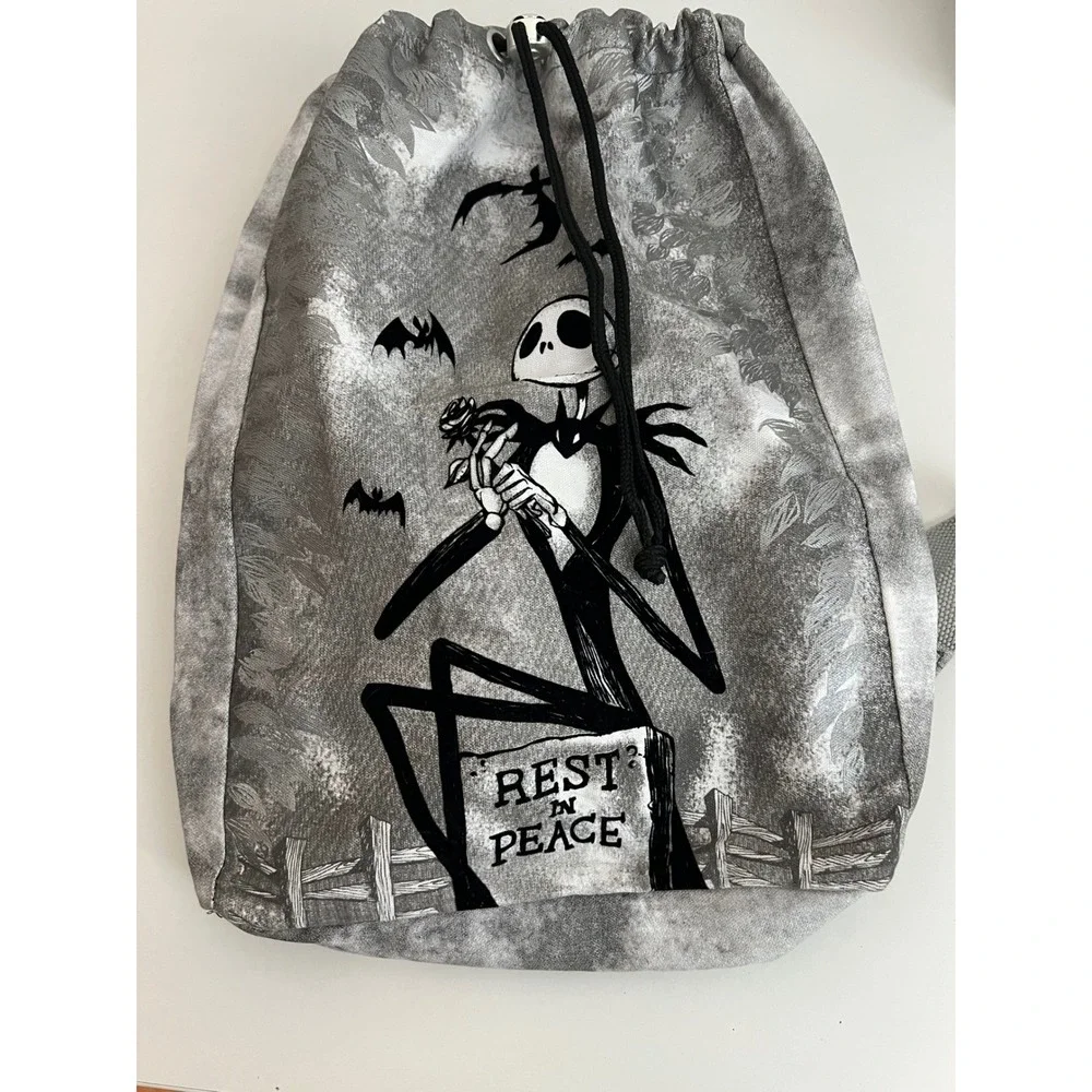 Nightmare‎ Before Christmas Jack Skellington Drawstring Backpack Bag